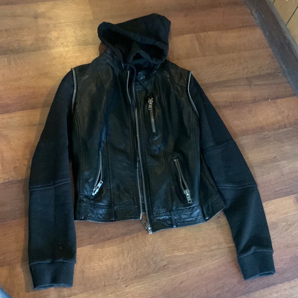 Faux leather jacket
